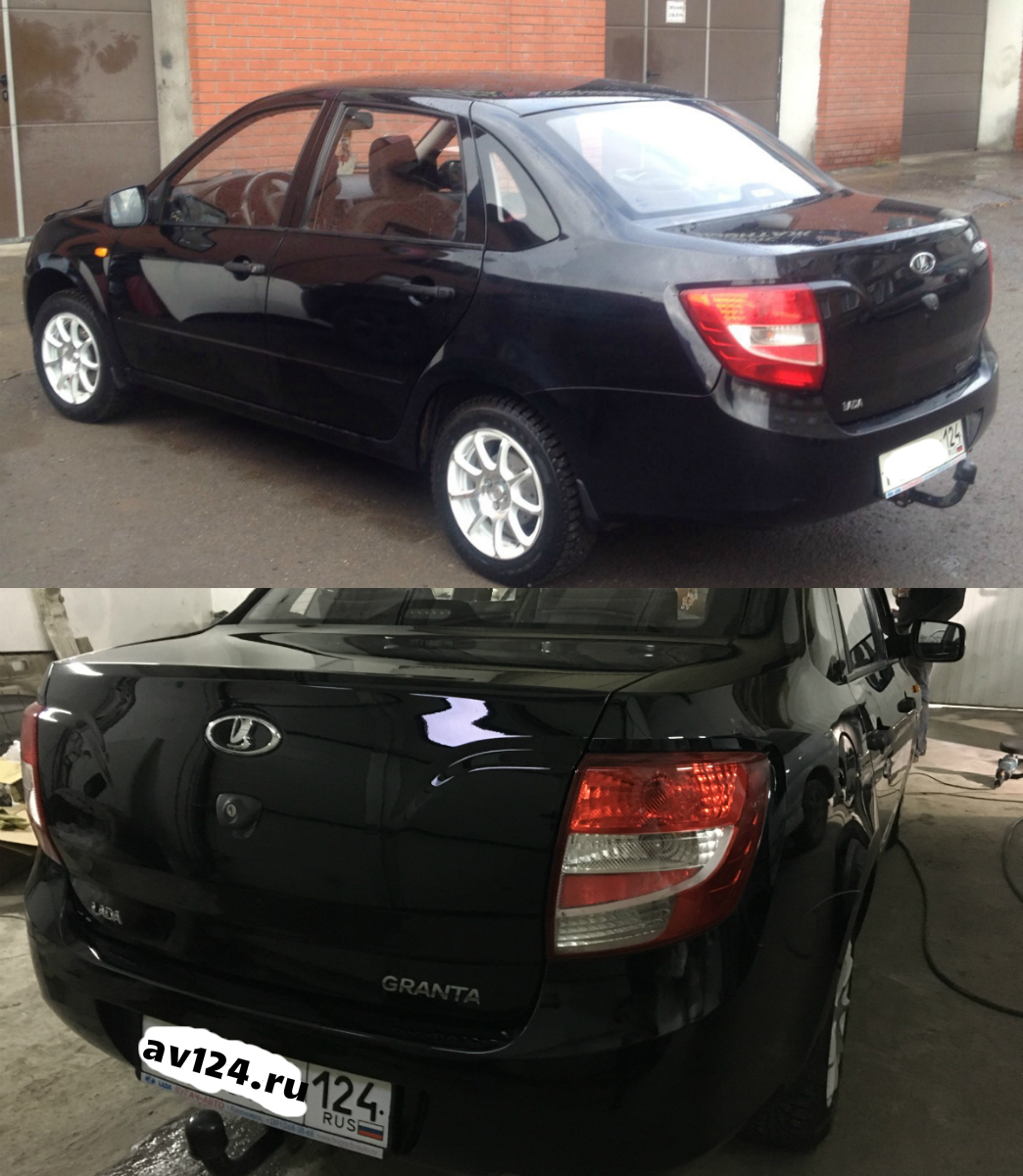 Полировка кузова на Lada Granta