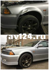 Ремонт с покраской крыла на Honda Accord